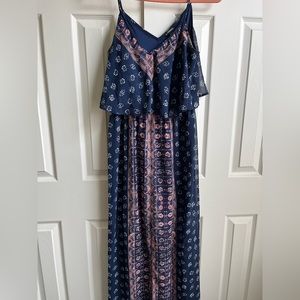 Floral navy  EXPRESS maxi dress